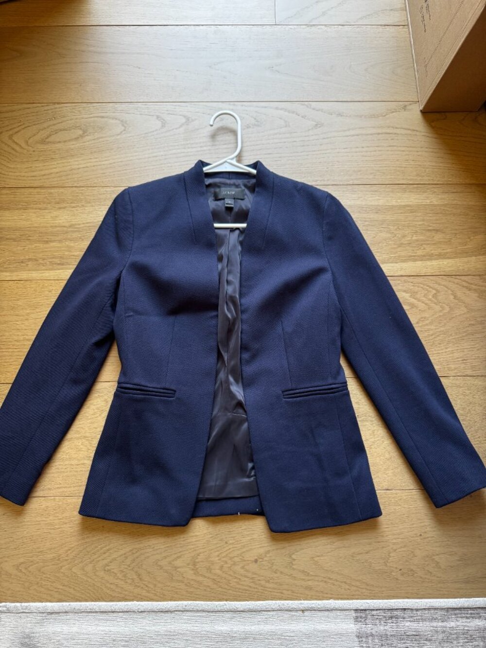 JCrew Blazer Going Out Stretch Twill Blue - Size 0